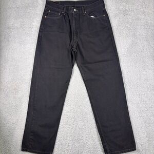 Levi Strauss 550 Men Black Jeans Relaxed Fit‎ Size 36 x 32